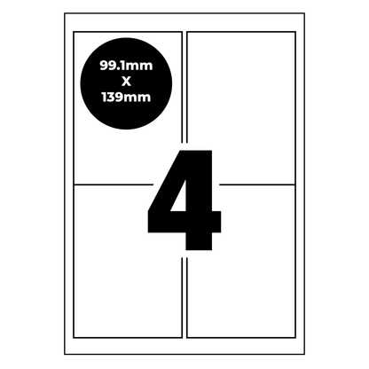 A4 Self Adhesive Address Labels