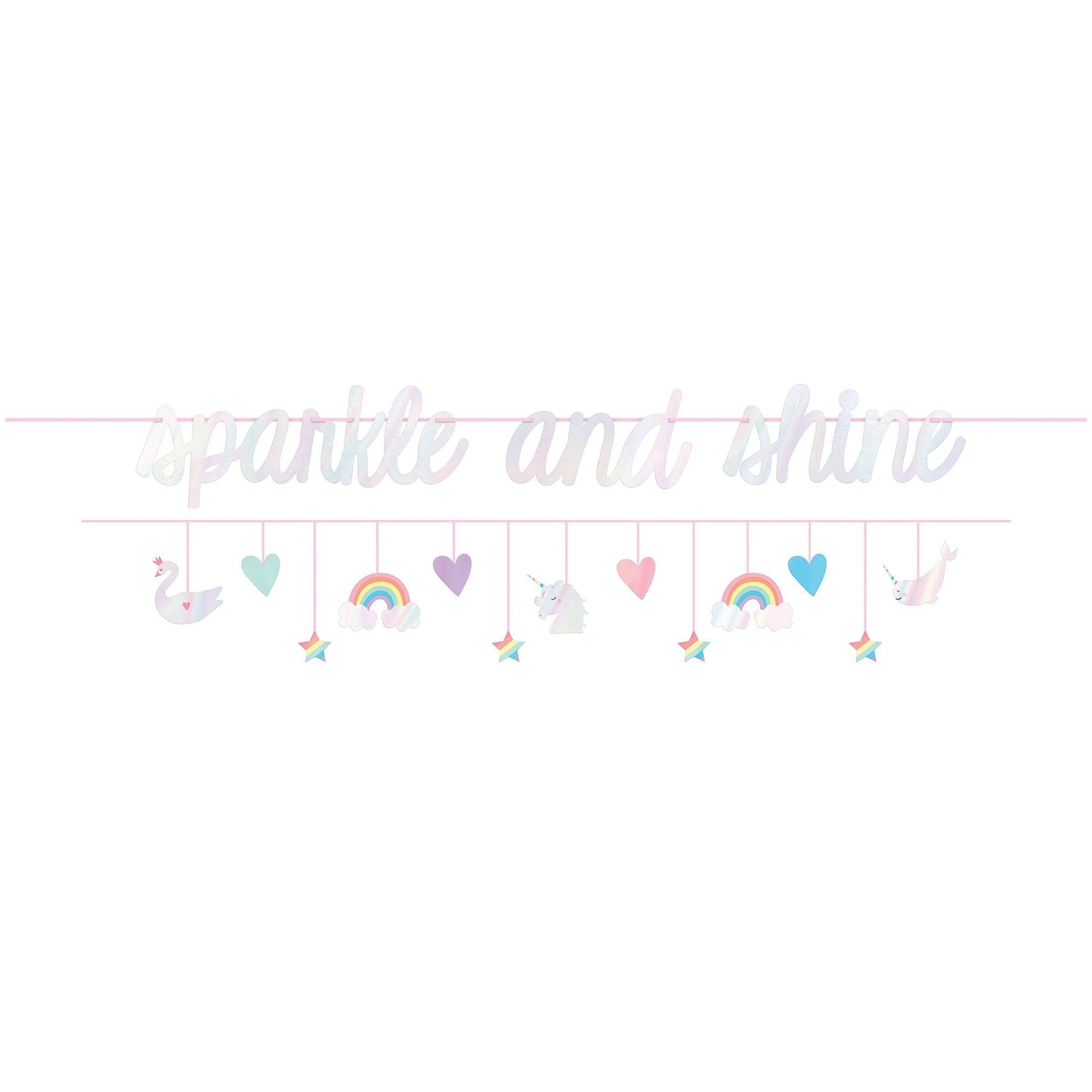 Magical Rainbow Birthday Banners Set