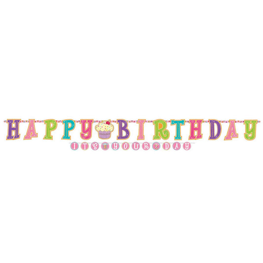 Sweet Stuff Jumbo Letter Birthday Banner