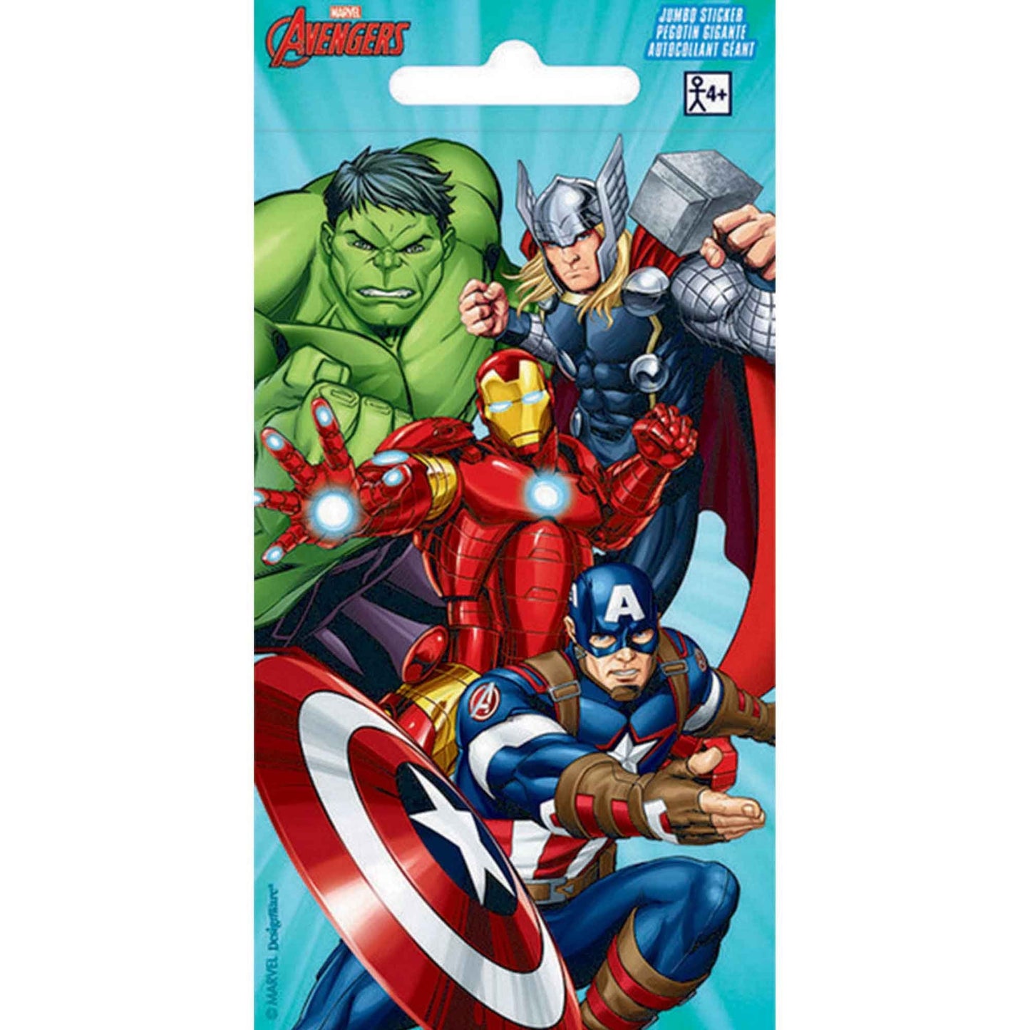 Stickers Jumbo Favor Avengers