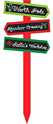 Christmas Arrows Yard Stake Sign MDF