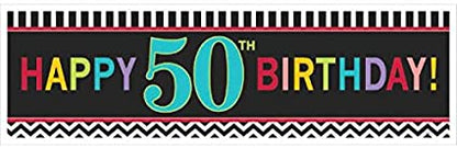 50th Birthday Celebration Giant Banner