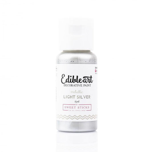 Light Silver Edible Art Paint 15ml