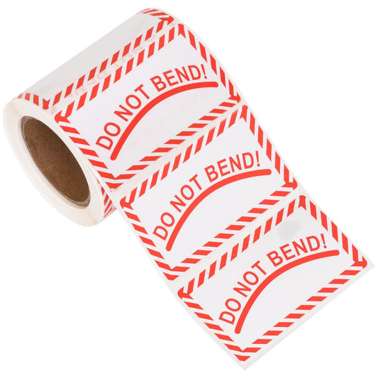 Do Not Bend Sticker Labels