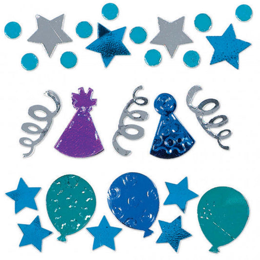 BIRTHDAY CELEBRATION BLUE CONFETTI 34G