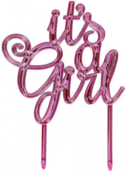 CAKE TOPPER GIRL - PLASTIC