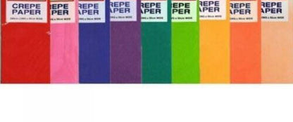 Assorted Basic Colours  Gala Crepe Paper