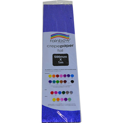 Foil Crepe Paper 500mm x 1m 1 Sheet