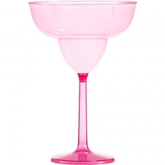 JUMBO MARGARITA GLASS PINK PLASTIC 30OZ