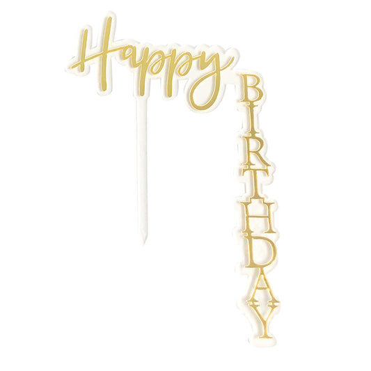 Exquisite Floating Happy Birthday Cake Topper