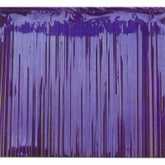 METALLIC CURTAIN - BLUE