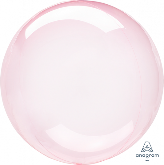 Crystal Clearz Dark Pink Round Balloon