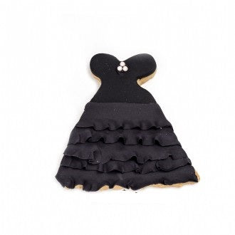 Princess_Gown_Decorated_Cookie_Black_2