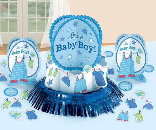 SHOWER WITH LOVE BOY TABLE DECORATIONS KIT