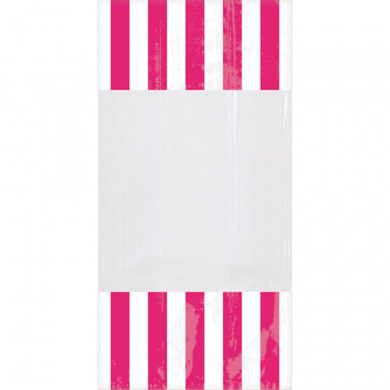 STRIPE CELLO BAG - BRIGHT PINK