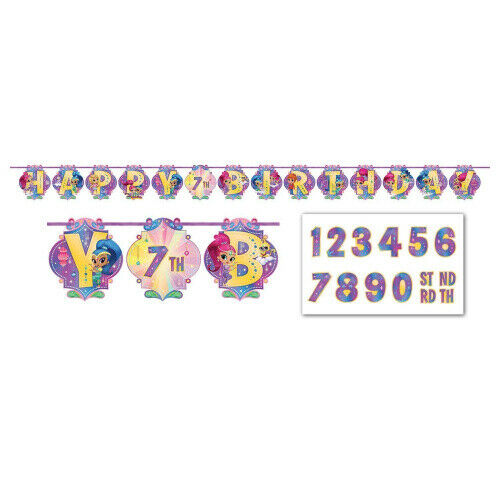 Shimmer and Shine Letter Banner