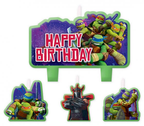 TURTLES BIRTHDAY CANDLE SET