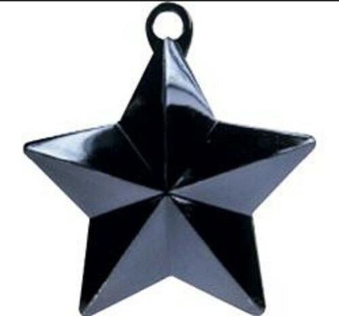 Glitz Star Balloon Weight Black