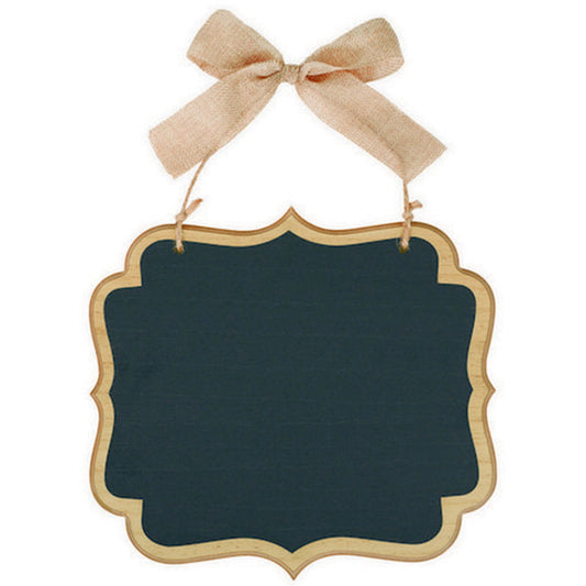 Chalkboard Sign w-Twine Bow Hanger