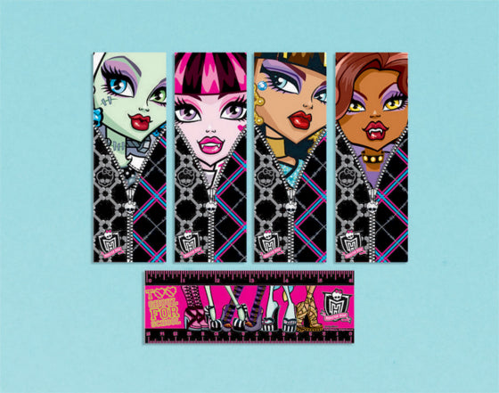 Monster High Book Mark Birthday Favor