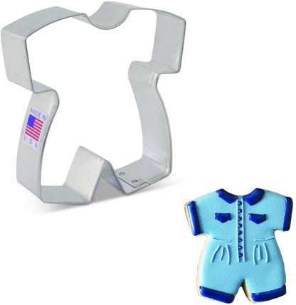 Baby Boy Romper Premium Tin Cookie Cutter by Tunde's Creations