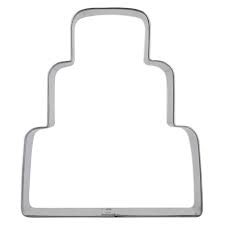 Wedding Cake Stainless Steel Cookie Cutter