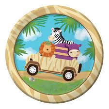 Safari Adventure Paper Plates  (8 packs)