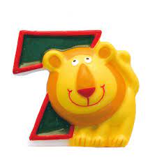 Safari Animal Number Candles Birthday Party Cake Decoration Lion