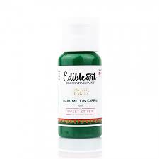 Dark Melon Green Edible Art Paint 15ml