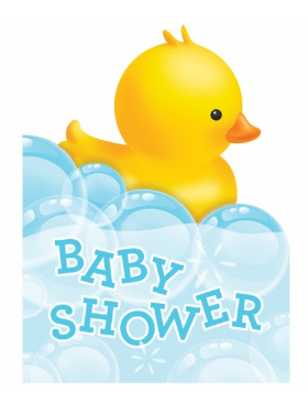 Bubble Bath Baby Shower Invitations