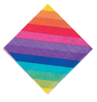 Rainbow Beverage Napkins Birthday Party Supplies