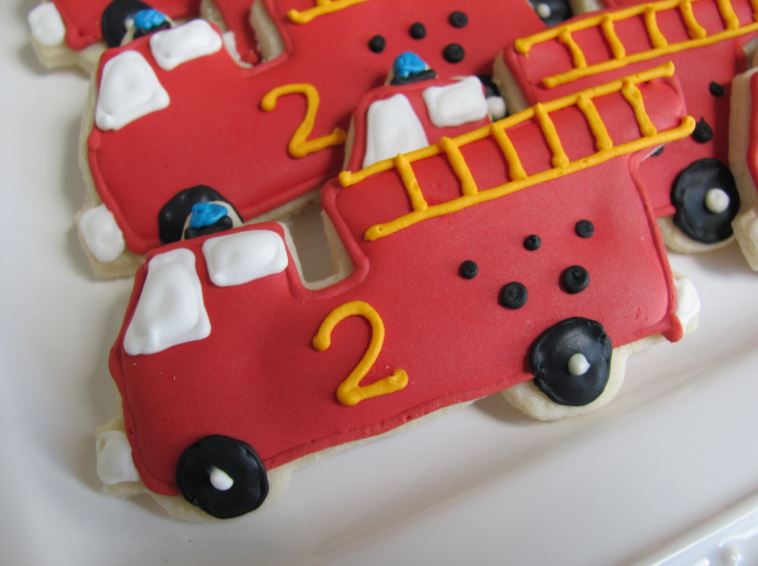 Fire Truck Stainless Steel Cookie Cutter