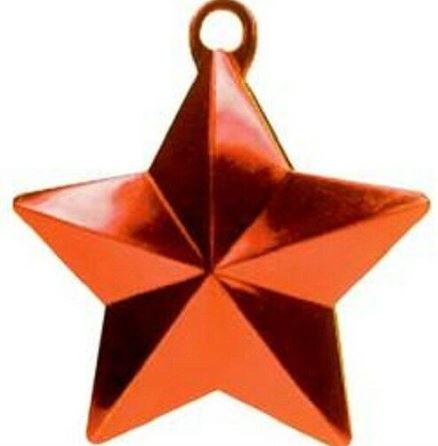 Glitz Star Balloon Weight Orange