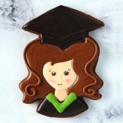 Graduate Female Premium Tin Cookie Cutter by LilaLoa's