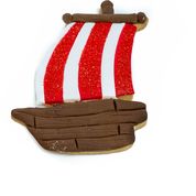 Pirate Ship Stainless Steel Cookie Cutter