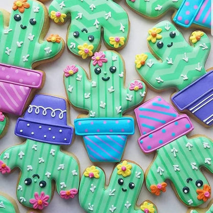 Potted Cactus Premium Tin Cookie Cutter