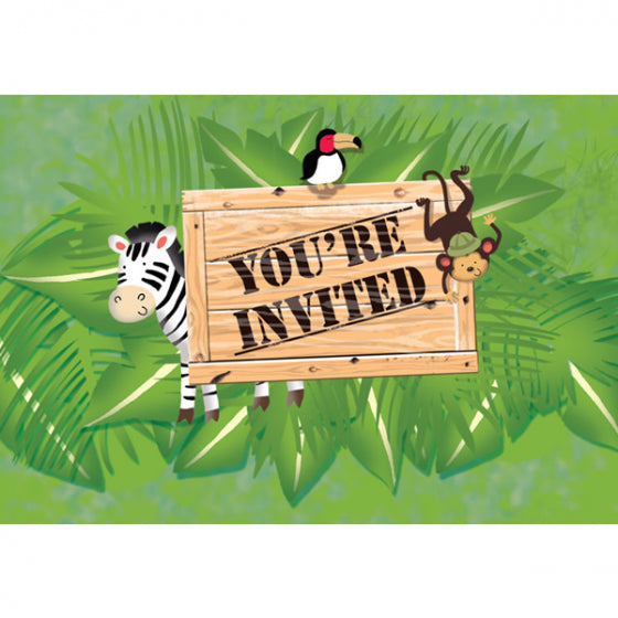 Safari Adventure Invitations Stickers