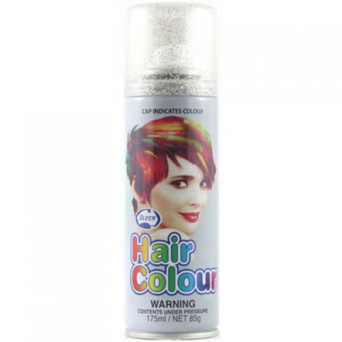 Fluro Glitter Silver Hair Colour