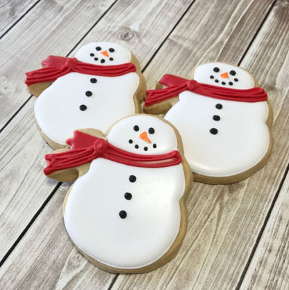 Snowman with Scarf Premium Tin Cookie Cutter