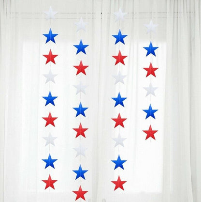 America USA Flag Stars String