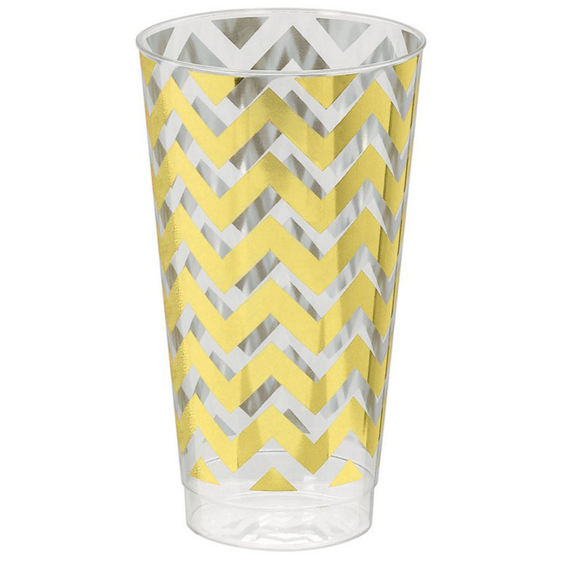 Premium Chevron Gold Drinking Cups