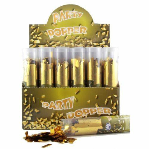 Wedding - Birthday - NYE Twist Poppers Gold