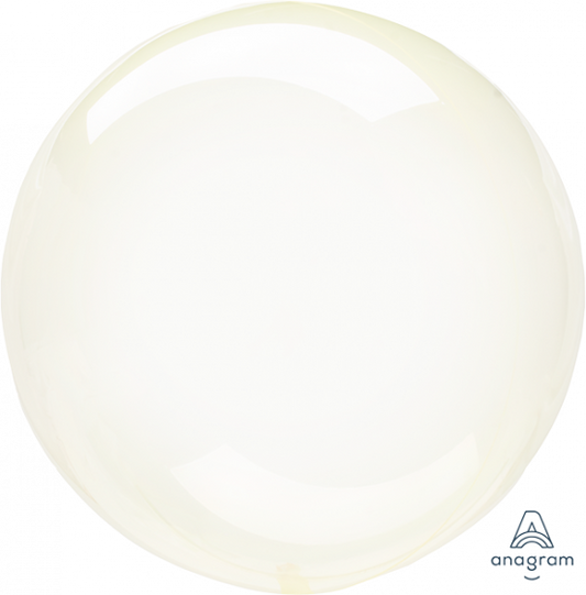 Crystal Clearz Yellow Round Balloon